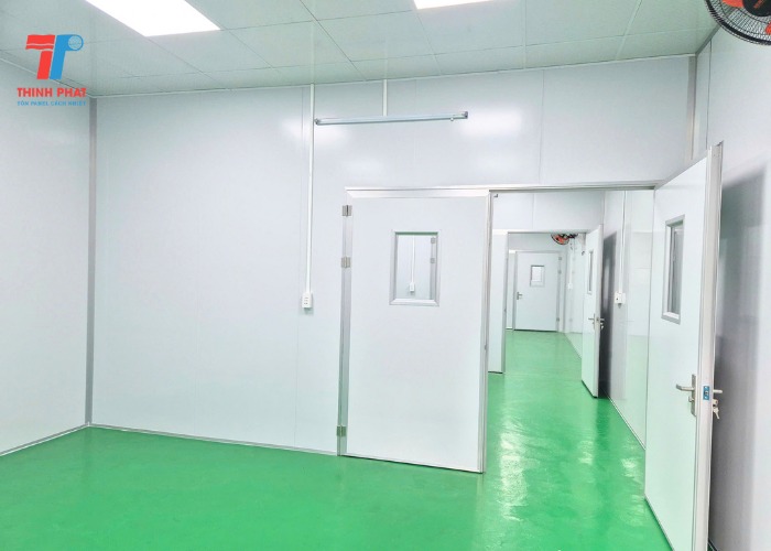 Công trình thanh V nhôm phòng sạch