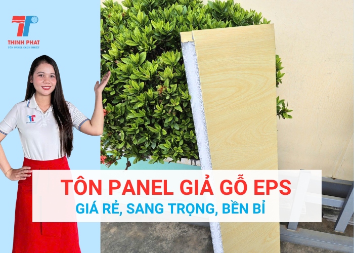 tôn panel giả gỗ