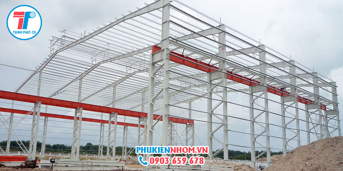 cố định hệ thống khung xà gồ đảm bảo yêu cầu thiết kế